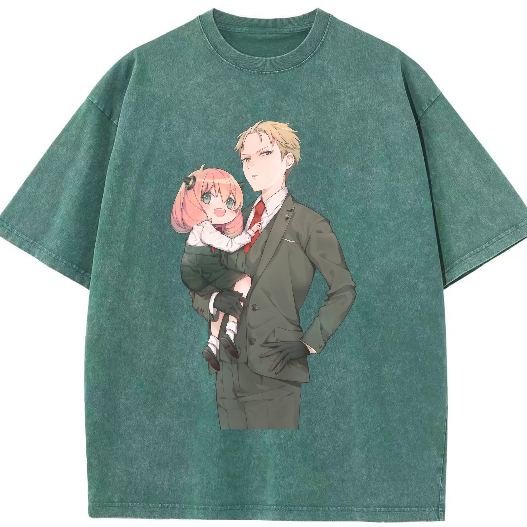（画像用） SPY×FAMILY间谍家家酒 綿100% ヴィンテージ風 半袖Tシャツ（フロントプリント）
